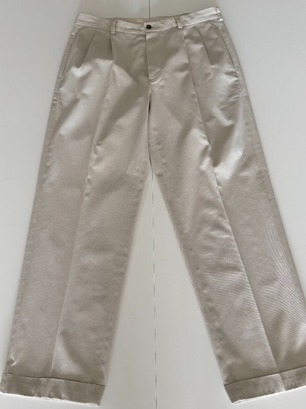 Brooks Brothers Khaki Pants Lightweight Advantage Chino Elliot Tan Mens 35x30